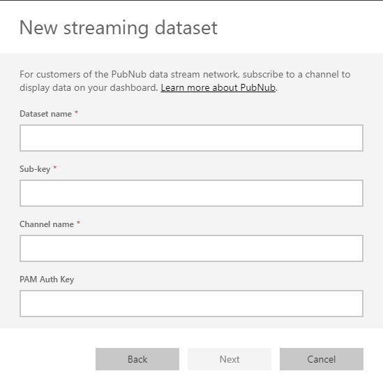 Streaming dataset Streaming dataset
