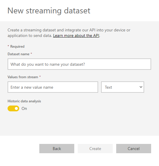 New Streaming Dataset New Streaming Dataset